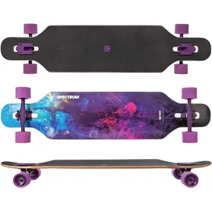 Comparateur de prix : Longboard Spectrum RAVEN - Skateboard - Mixte - Adulte - 4 roues - Gli...