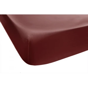 L'Officiel Interiors Les classiques - Drap-housse en satin de coton - brique pas cher