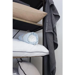 L'Officiel Interiors Les basiques - Plaid en coton gris foncé pas cher