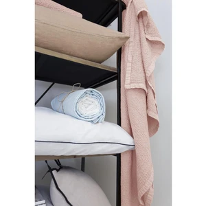 L'Officiel Interiors Les basiques - Plaid en coton Rose poudré pas cher