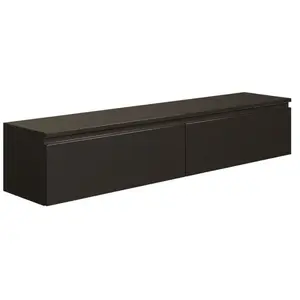 Selsey bemmi- meuble tv 2 portes - suspendu - 150 cm - noir Bemmi pas cher