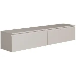 Selsey bemmi- meuble tv 2 portes - suspendu - 150 cm - greige Bemmi