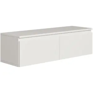 Selsey bemmi- meuble tv 2 portes - suspendu - 100 cm - blanc Bemmi pas cher