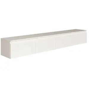 Comparateur de prix : Selsey bemmi- meuble tv 4 portes - suspendu - 200 cm - blanc Bemmi