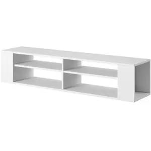 Selsey - weri - Meuble tv - 140 cm - blanc - style moderne pas cher