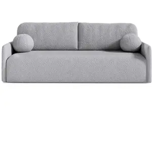 Selsey glove - canapé convertible 3 places - en bouclette gris Glove pas cher