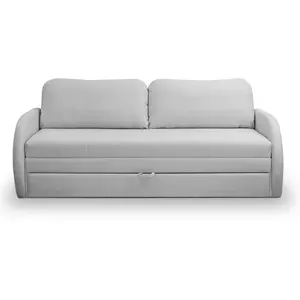 Selsey Canapé convertible 3 places en gris clair pas cher