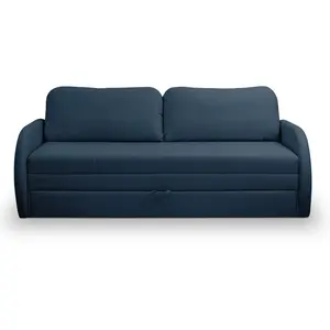 Selsey Canapé convertible 3 places en bleu marine pas cher