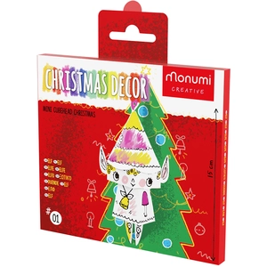 Monumi Elfe 3D à monter et à colorier Christmas Decor 15 cmVendu parscrapmalin