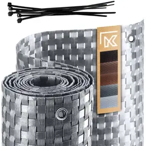 Kadax - Couverture de Balcon Tapis de Balcon en Technorattan 1x3m pas cher
