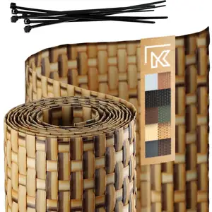 Comparateur de prix : KADAX Ruban de clôture pour panneaux de clôture 19 cm 2,55 m Couverture de clôture en sable