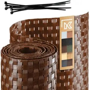 Kadax - Ruban de clôture marron pour panneaux de clôture 19 cm 2,55 mVendu paramazon