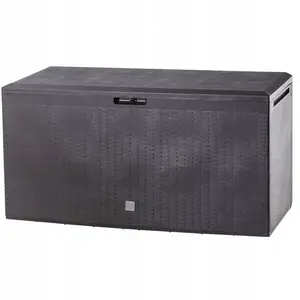 Kadax - Caisse de jardin, 114 x 47 x 59,4 cm, en plastique, 290 l, ave... pas cher