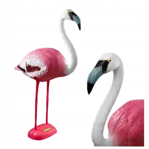Kadax - Figurine de jardin flamant rose, 80 cm, en plastique, statue de jardin exotique, statue de bassin rose, décoration de jardin pour étang (80Vendu paramazon