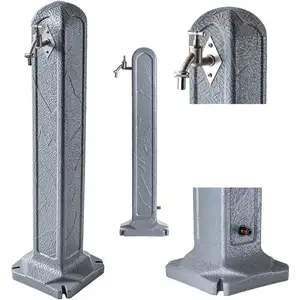 KADAX Colonne d'Eau en Plastique de Jardin Avec Robinet Autonome (Granit) pas cher
