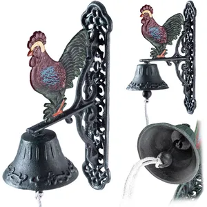 Comparateur de prix : KADAX Cloche de porte en fonte Coq Heurtoir Décoratif Décoratif Rétro Cloche