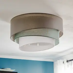 Euluna Trio monocolor plafonnier gris Ø 60 cm pas cher