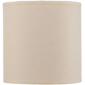 Duolla Abat-jour Roller, écru, coton, Ø 15 cm, H 15 cm