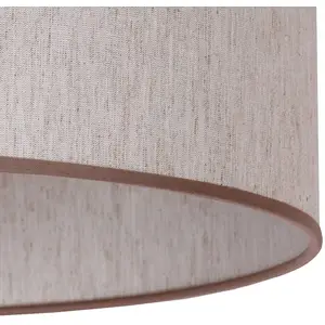 Duolla Abat-jour Roller écru/beige Ø 40 cm, 22 cm de haut
