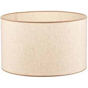 Duolla Abat-jour Roller, écru, jute, Ø 50cm, H 30cm pas cher