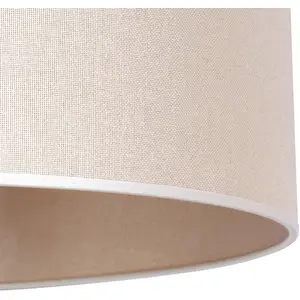 Duolla Abat-jour Roller, beige, Ø 13 cm, 15 cm de haut