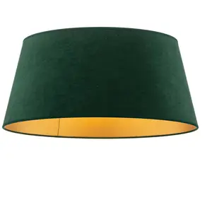 Duolla Abat-jour Cone hauteur 22,5 cm, vert foncé/doré