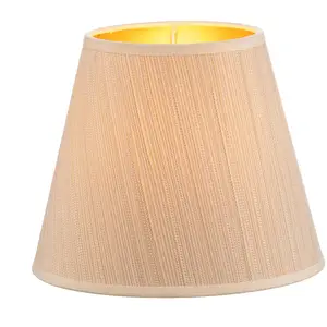 Duolla Abat-jour Sofia hauteur 15,5 cm rayé blanc/doré