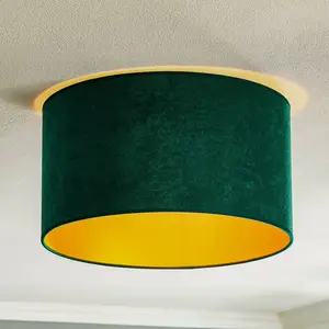 Duolla Plafonnier Golden Roller Ø 40 cm vert foncé/doré pas cher