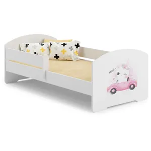 Comparateur de prix : Kobi Lit enfant 140x70 cm + sommier + matelas + barrière de sécurité