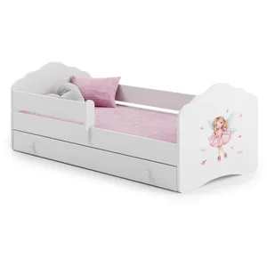 Comparateur de prix : KOBI Un lit 160 x 80 cm + sommier + matelas + tiroir + barrière de protection