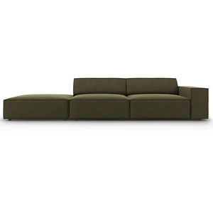 Micadoni Home Canapé 3 places en velours vert pas cher