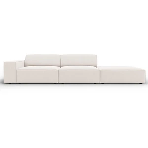 Micadoni Home Canapé 3 places en tissu structuré beige clair pas cher