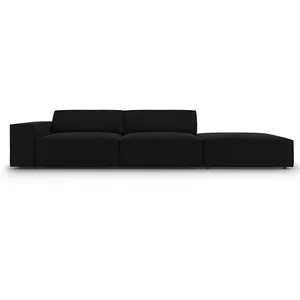 Micadoni Home Canapé 3 places en velours noir pas cher