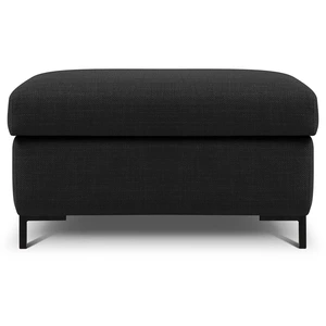 Comparateur de prix : Pouf avec coffre "Yanis" en tissu structurel gris foncé