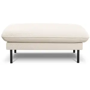 Comparateur de prix : Cosmopolitan Design - Pouf vienna bouclé beige - 100x80x43 cm T.U