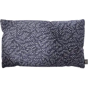 Coussin decorativ "Navy" 65x40cm en velours motif bleu marine TU