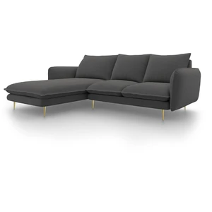 Comparateur de prix : COSMOPOLITAN DESIGN Canapé d'angle gauche "Vienna" 5 places en tissu structurel beige clair TU