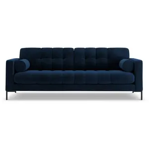 COSMOPOLITAN DESIGN Canapé "Bali" 3 places en velours bleu roi TU pas cher