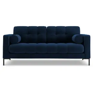 COSMOPOLITAN DESIGN Canapé "Bali" 2 places en velours bleu roi TU pas cher