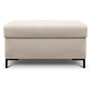 Comparateur de prix : Pouf avec coffre yanis en velours beige CXL_POUF_44_F1_YANIS1