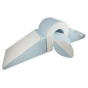 Set de blocs en mousse 4 élément blanc bleu pastel