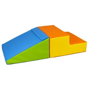 Set de 2 grands blocs en mousse jaune vert bleu orange 242282.3.4.7
