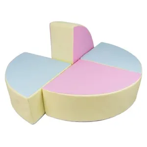Set de 4 blocs en mousse rose bleu jaune pastel 2427020k.21k.22k