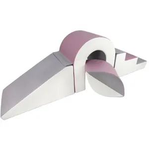 Set de blocs en mousse 4 éléments blanc gris violet
