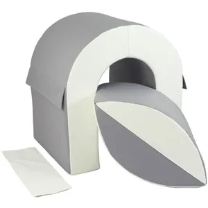 Set de 2 blocs en mousse blanc gris 2422945901