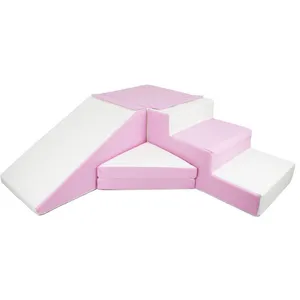Velinda Set de 4 blocs en mousse pour le jeu blanc, rose (pastel)