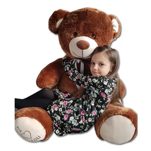 Comparateur de prix : Velinda Nounours en peluche énorme Teddy Bear 75+85 marron