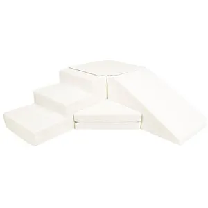 Velinda 4 grands blocs de constructio mousse crème pas cher