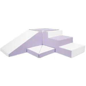 Set de 4 blocs en mousse blanc lilas