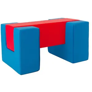 Blocs en mousse bleu marine rouge